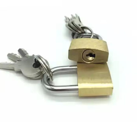플래트 키 모방 구리 패들록 구리 40mm 70MM OEM