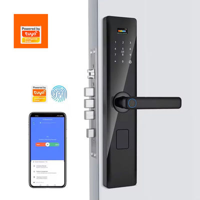 코드 RFID IC 카드 스마트폰 앱 잠금 해제 생체 지문 스마트 잠금 Tuya 스마트 와이파이 디지털 문 잠금